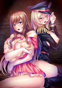 Kimajime Gunjin to Seiso Hime o Dekachin de Seifuku! Kyonyuu Haramase Onaho ni Shite Gehin ni Kobi Tsukusa Seru! / Cover!